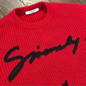 Givenchy Sweater Alpaca Blend with Black Lace Detailing Size XS